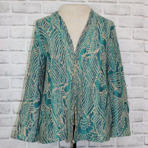 Peruvian Connection - Blue and Cream Jacket